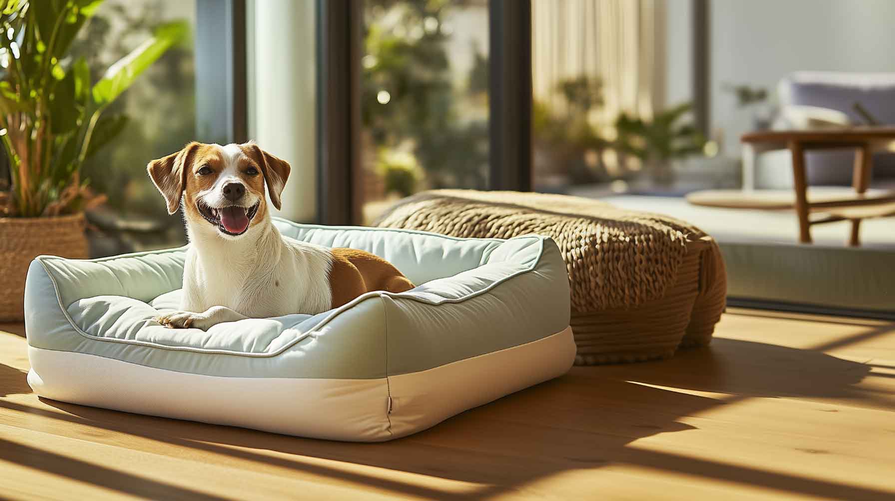 Bolster Dog Bed With Removable Cover