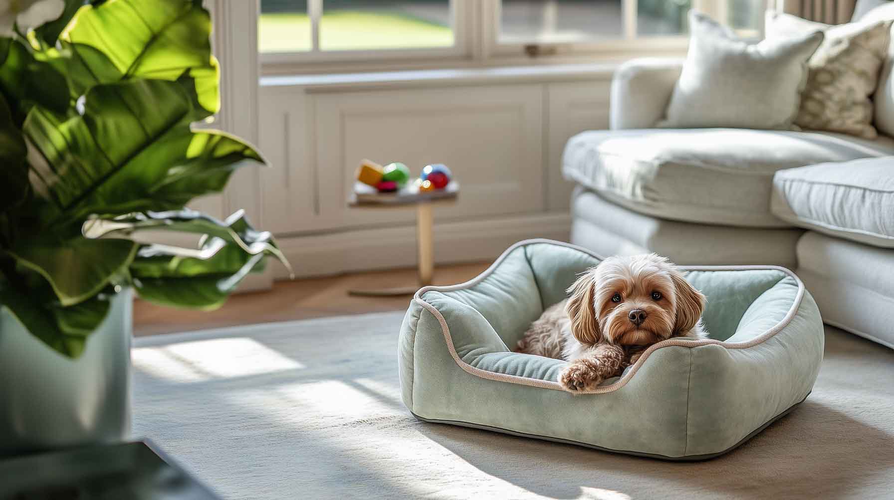 Dog Bed with Removable Washable Cover