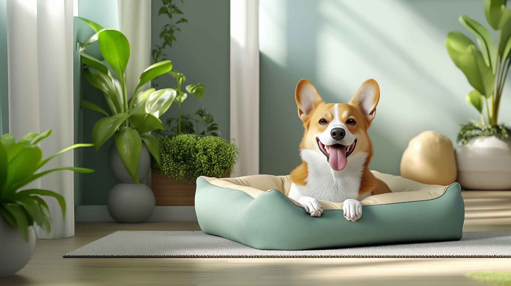 Dog Calming Bed With Removable Cover