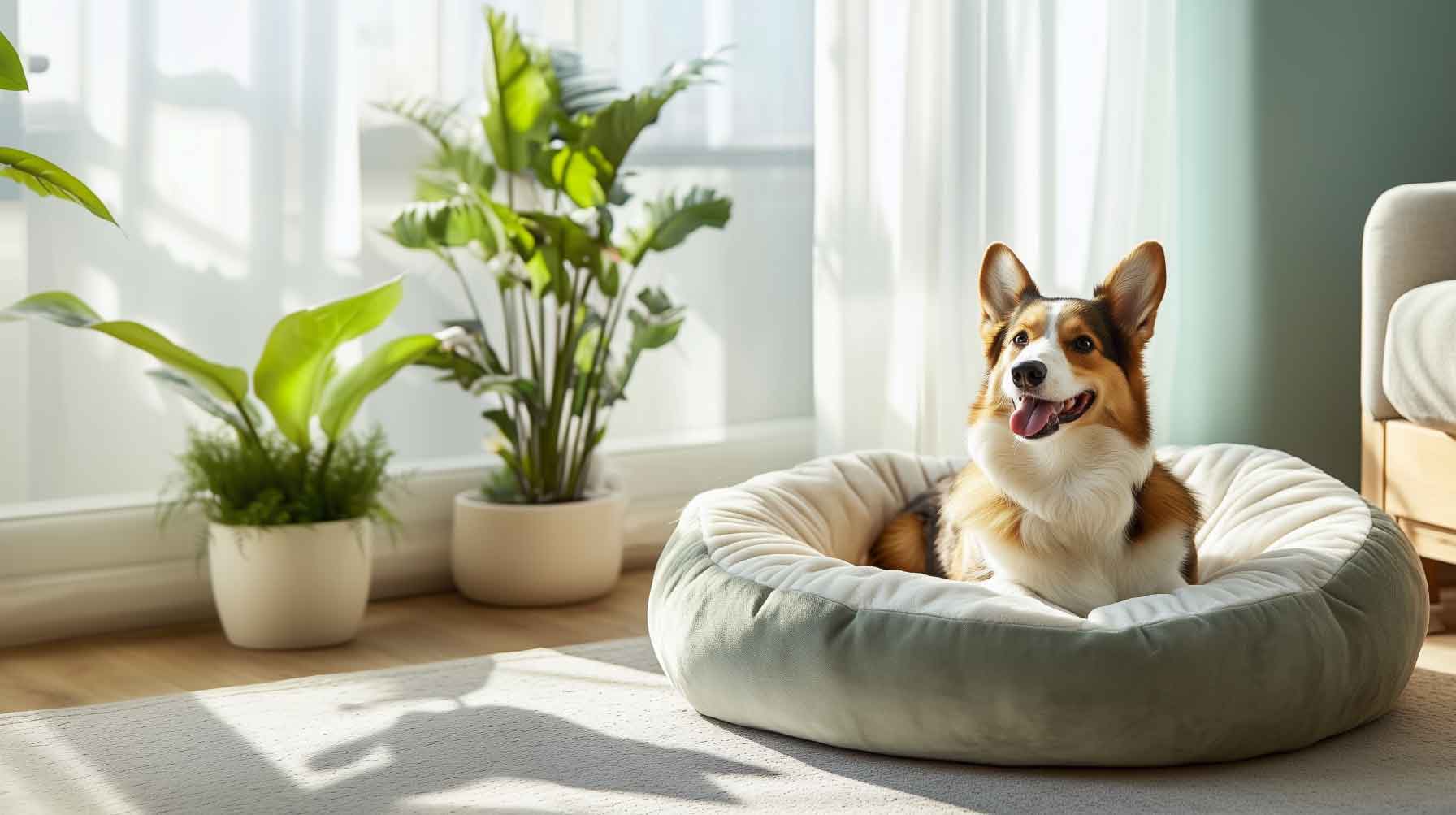 Pet Bed With Washable Cover