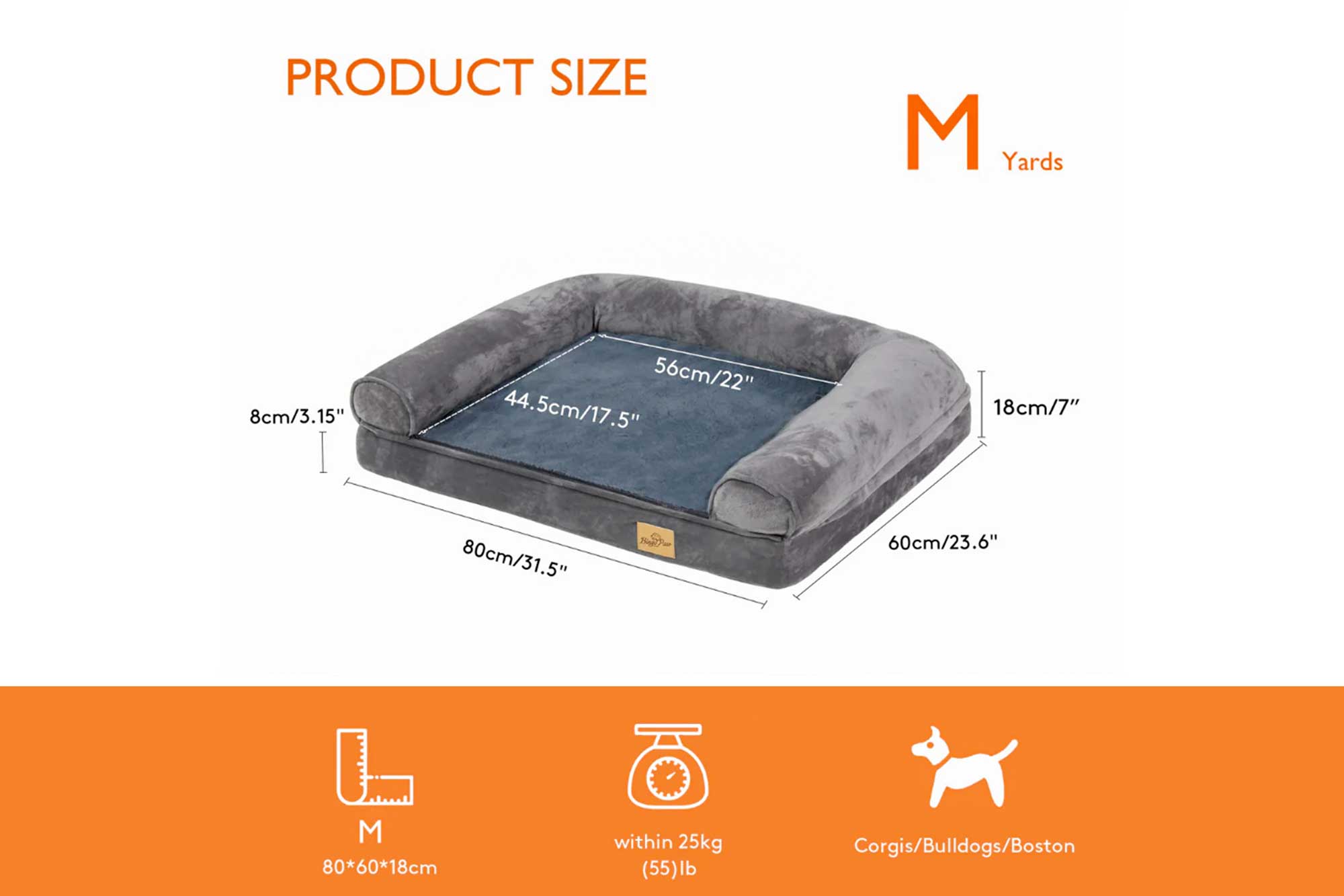 Ortho Dog Bed H