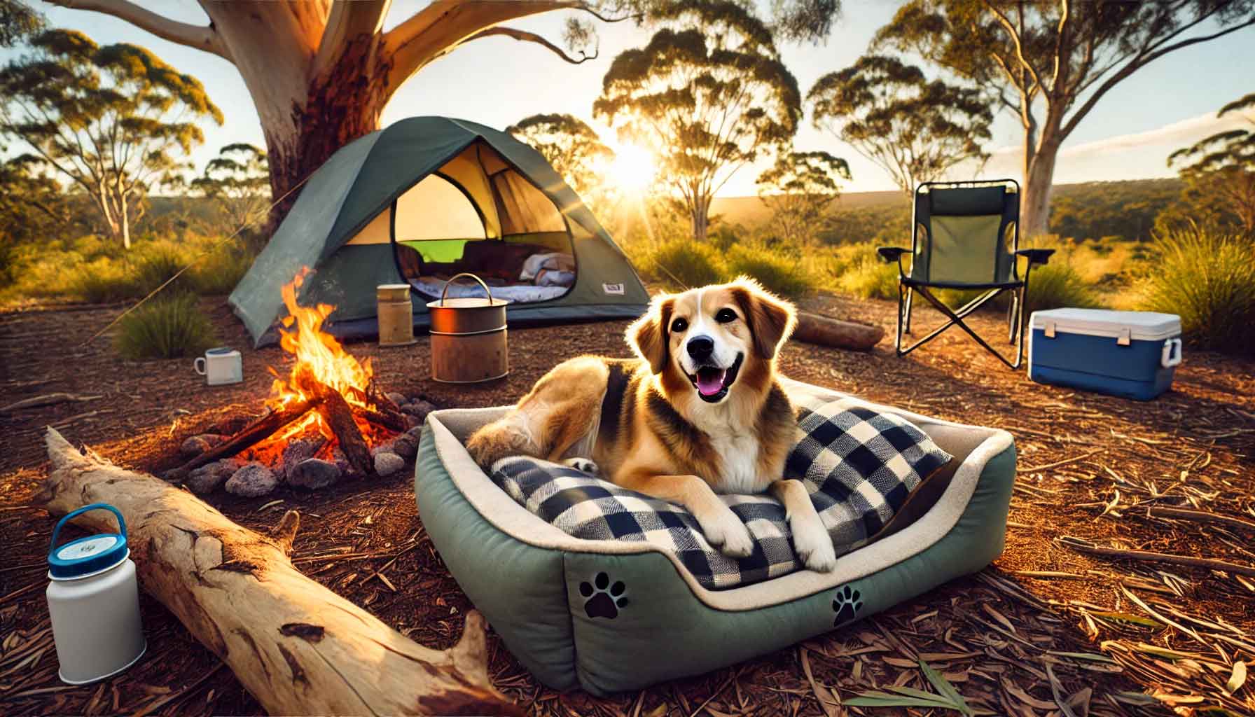 A Dog Bed For Camping