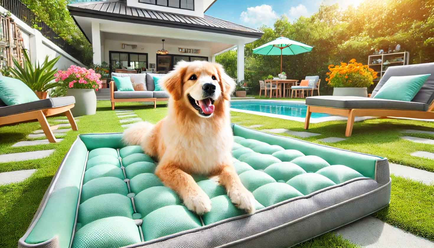 Outdoor Cooling Dog Bed